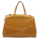 LOUIS VUITTON Monogram Vernis Blair MM Bag 2way Rose Velours M91588 Auth 171221-2