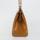 LOUIS VUITTON Monogram Vernis Blair MM Bag 2way Rose Velours M91588 Auth 171221-3