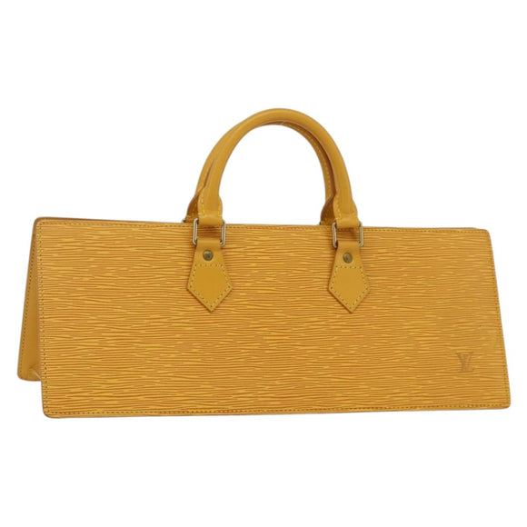 LOUIS VUITTON Epi Sac Triangle Hand Bag Yellow M52099 LV Auth 171222