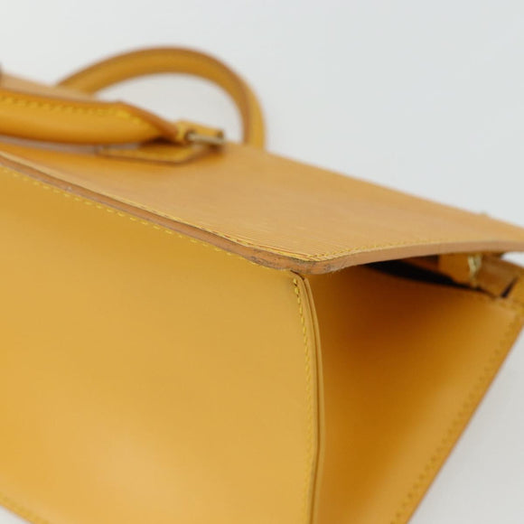 LOUIS VUITTON Epi Sac Triangle Hand Bag Yellow M52099 LV Auth 171222