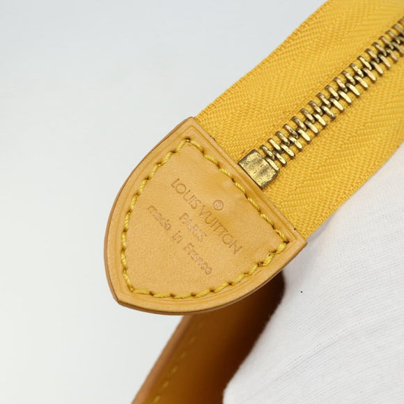 LOUIS VUITTON Epi Sac Triangle Hand Bag Yellow M52099 LV Auth 171222