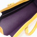 LOUIS VUITTON Epi Sac Triangle Hand Bag Yellow M52099 LV Auth 171222-11