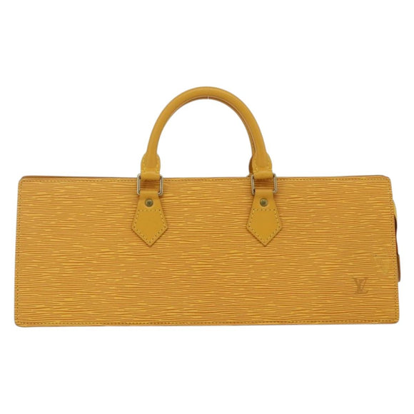 LOUIS VUITTON Epi Sac Triangle Hand Bag Yellow M52099 LV Auth 171222