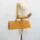 LOUIS VUITTON Epi Sac Triangle Hand Bag Yellow M52099 LV Auth 171222-21