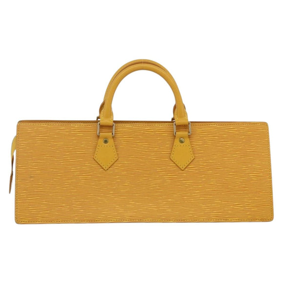 LOUIS VUITTON Epi Sac Triangle Hand Bag Yellow M52099 LV Auth 171222