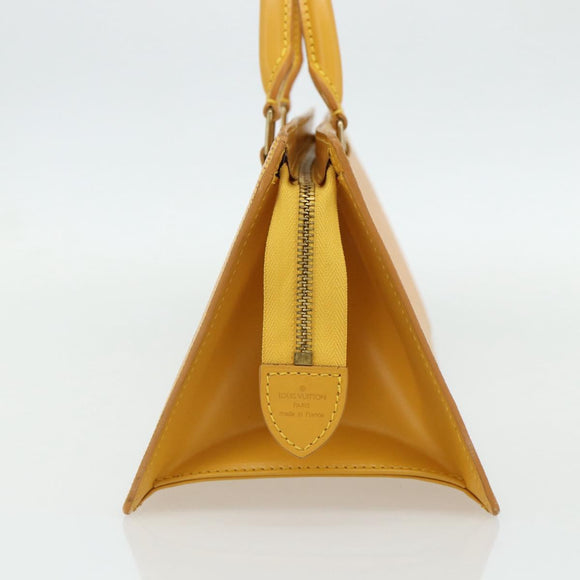 LOUIS VUITTON Epi Sac Triangle Hand Bag Yellow M52099 LV Auth 171222