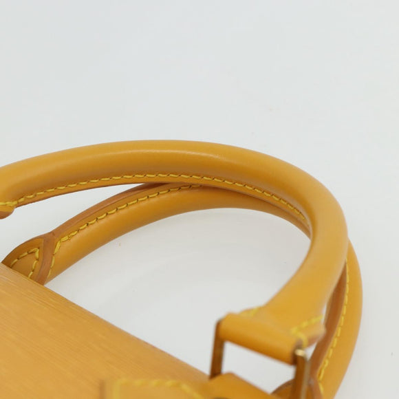 LOUIS VUITTON Epi Sac Triangle Hand Bag Yellow M52099 LV Auth 171222