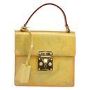 LOUIS VUITTON Monogram Vernis Spring street Hand Bag Gris M91029 LV Auth 171224-13