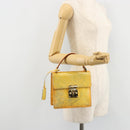 LOUIS VUITTON Monogram Vernis Spring street Hand Bag Gris M91029 LV Auth 171224-23