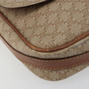 CELINE Macadam Canvas Shoulder Bag PVC Beige Gold Auth 171225-15
