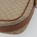 CELINE Macadam Canvas Shoulder Bag PVC Beige Gold Auth 171225-16