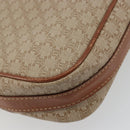 CELINE Macadam Canvas Shoulder Bag PVC Beige Gold Auth 171225-17