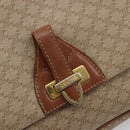 CELINE Macadam Canvas Shoulder Bag PVC Beige Gold Auth 171225-18