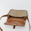 CELINE Macadam Canvas Shoulder Bag PVC Beige Gold Auth 171225-10