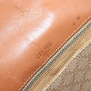 CELINE Macadam Canvas Shoulder Bag PVC Beige Gold Auth 171225-19