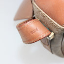 CELINE Macadam Canvas Shoulder Bag PVC Beige Gold Auth 171225-12