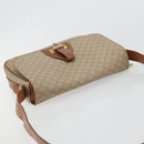 CELINE Macadam Canvas Shoulder Bag PVC Beige Gold Auth 171225-7