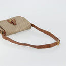 CELINE Macadam Canvas Shoulder Bag PVC Beige Gold Auth 171225-8