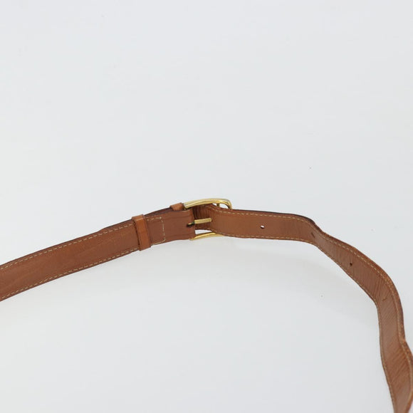 CELINE Macadam Canvas Shoulder Bag PVC Beige Gold Auth 171225