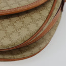 CELINE Macadam Canvas Shoulder Bag PVC Beige Gold Auth 171226-9