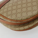 CELINE Macadam Canvas Shoulder Bag PVC Beige Gold Auth 171226-16