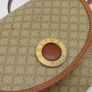 CELINE Macadam Canvas Shoulder Bag PVC Beige Gold Auth 171226-17