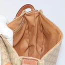 CELINE Macadam Canvas Shoulder Bag PVC Beige Gold Auth 171226-20