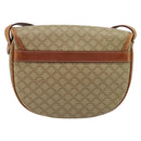 CELINE Macadam Canvas Shoulder Bag PVC Beige Gold Auth 171226-2