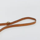 CELINE Macadam Canvas Shoulder Bag PVC Beige Gold Auth 171226-8