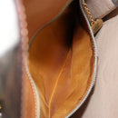 CELINE Macadam Canvas Hand Bag PVC Leather Brown Gold Auth 171227-22