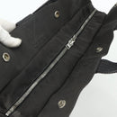 HERMES Her LineMM Hand Bag Nylon Gray Silver Auth 171228A-6