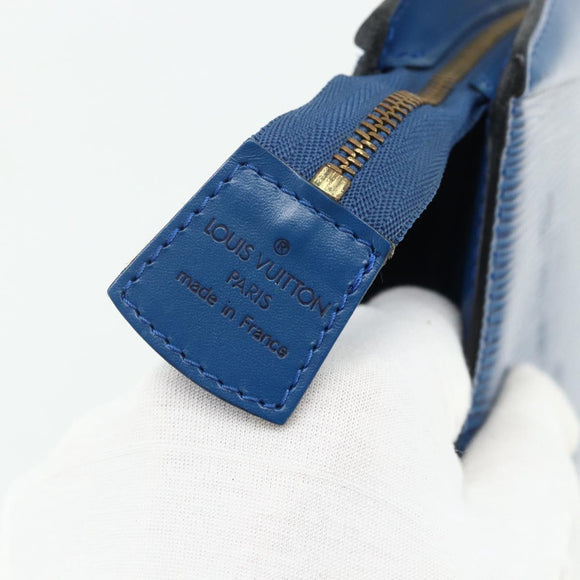 LOUIS VUITTON Epi Trousse Crete Pouch Blue M48405 LV Auth 171231