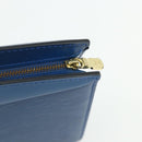 LOUIS VUITTON Epi Trousse Crete Pouch Blue M48405 LV Auth 171231-9