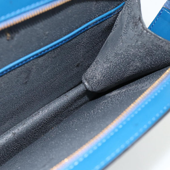 LOUIS VUITTON Epi Trousse Crete Pouch Blue M48405 LV Auth 171231