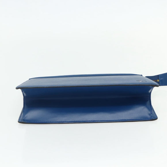 LOUIS VUITTON Epi Trousse Crete Pouch Blue M48405 LV Auth 171231