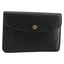 LOUIS VUITTON Epi Montaigne 23 Clutch Bag Black M52662 LV Auth 171232-1