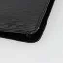 LOUIS VUITTON Epi Montaigne 23 Clutch Bag Black M52662 LV Auth 171232-15