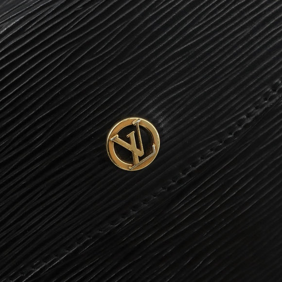LOUIS VUITTON Epi Montaigne 23 Clutch Bag Black M52662 LV Auth 171232