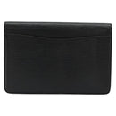 LOUIS VUITTON Epi Montaigne 23 Clutch Bag Black M52662 LV Auth 171232-2