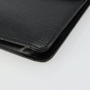 LOUIS VUITTON Epi Montaigne 23 Clutch Bag Black M52662 LV Auth 171232-7