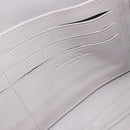 Christian Dior Chain Shoulder Bag Patent Leather Beige Silver Auth 171233-17