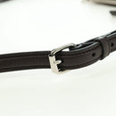 GUCCI Shoulder Pouch Web Sherry Line Leather Black Silver 821831 Auth 171234A-9