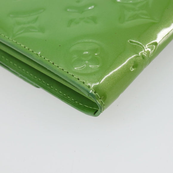 LOUIS VUITTON Vernis Portefeiulle Sarah Wallet Vert Tonic M93635 LV Auth 171237A