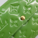 LOUIS VUITTON Vernis Portefeiulle Sarah Wallet Vert Tonic M93635 LV Auth 171237A-17