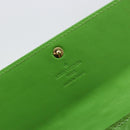LOUIS VUITTON Vernis Portefeiulle Sarah Wallet Vert Tonic M93635 LV Auth 171237A-19