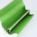 LOUIS VUITTON Vernis Portefeiulle Sarah Wallet Vert Tonic M93635 LV Auth 171237A-8