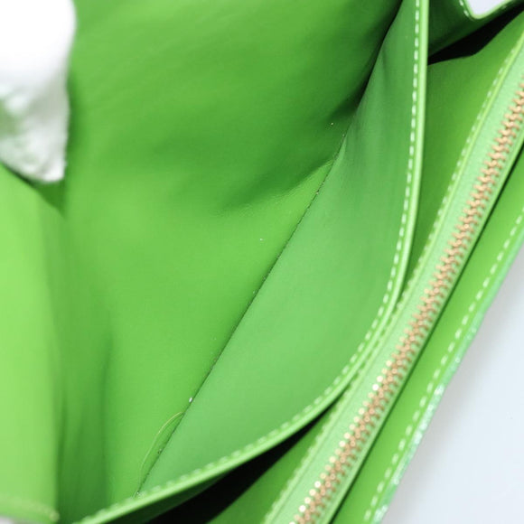 LOUIS VUITTON Vernis Portefeiulle Sarah Wallet Vert Tonic M93635 LV Auth 171237A