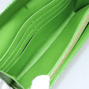 LOUIS VUITTON Vernis Portefeiulle Sarah Wallet Vert Tonic M93635 LV Auth 171237A-9