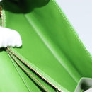 LOUIS VUITTON Vernis Portefeiulle Sarah Wallet Vert Tonic M93635 LV Auth 171237A-22