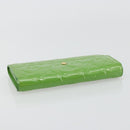 LOUIS VUITTON Vernis Portefeiulle Sarah Wallet Vert Tonic M93635 LV Auth 171237A-5